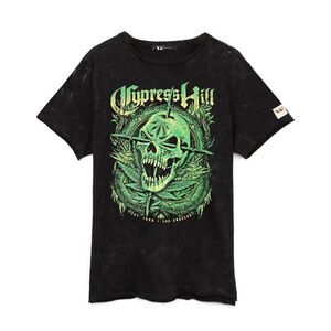 Cypress Hill Unisex Adult Skull T-Shirt / Black